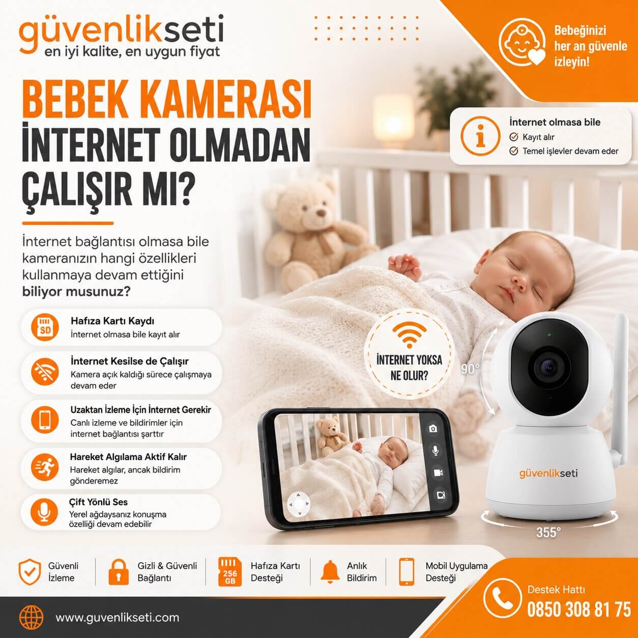 Bebek Kamerası İnternet Olmadan Çalışır mı?