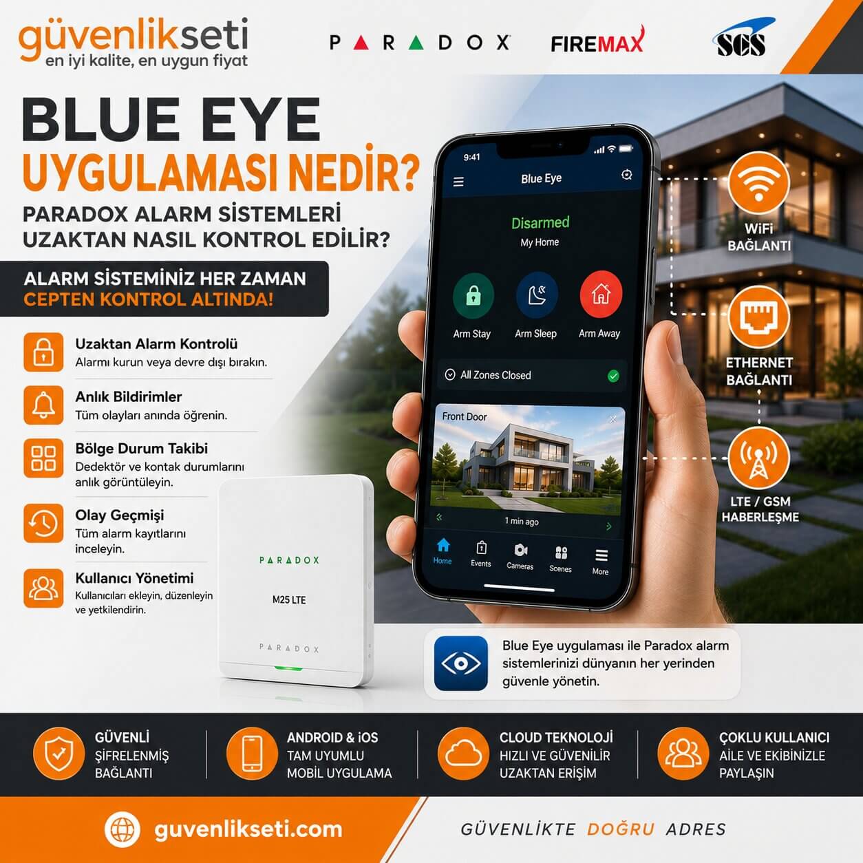 Blue Eye Uygulaması Nedir? Paradox Alarm Sistemleri Uzaktan Nasıl Kontrol Edilir? Blue Eye Uygulaması Nedir? Paradox Alarm Sistemleri Uzaktan Nasıl Kontrol Edilir?