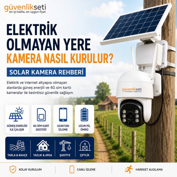 Elektrik Olmayan Yere Kamera Nasıl Kurulur?