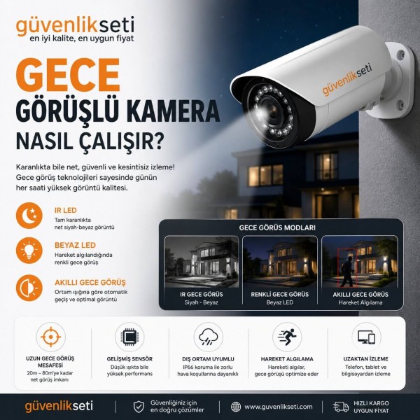 Gece Görüşlü Kamera Nasıl Çalışır?