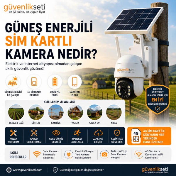 Güneş Enerjili Sim Kartlı Kamera Nedir?