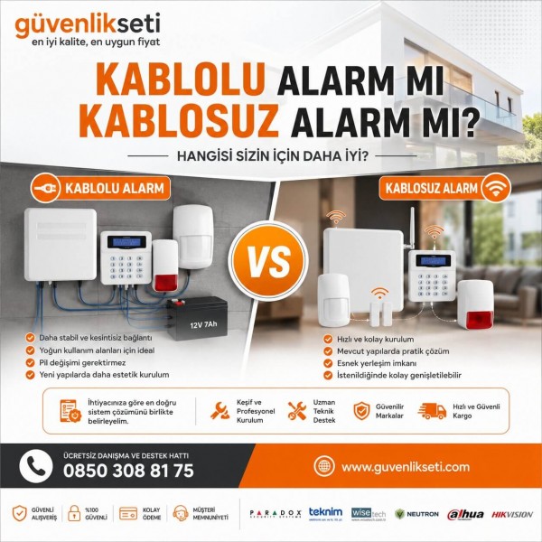 Kablolu Alarm mı Kablosuz Alarm mı?