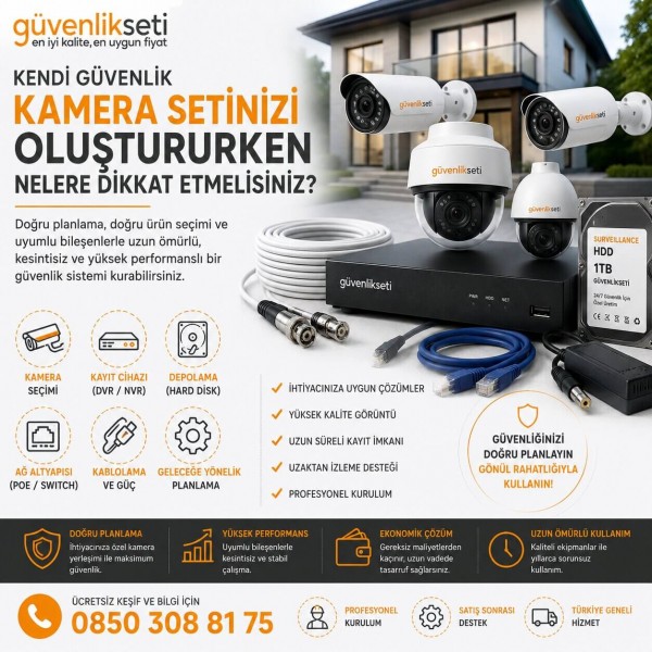 Kendi Güvenlik Kamera Setinizi Oluştururken Nelere Dikkat Etmelisiniz?
