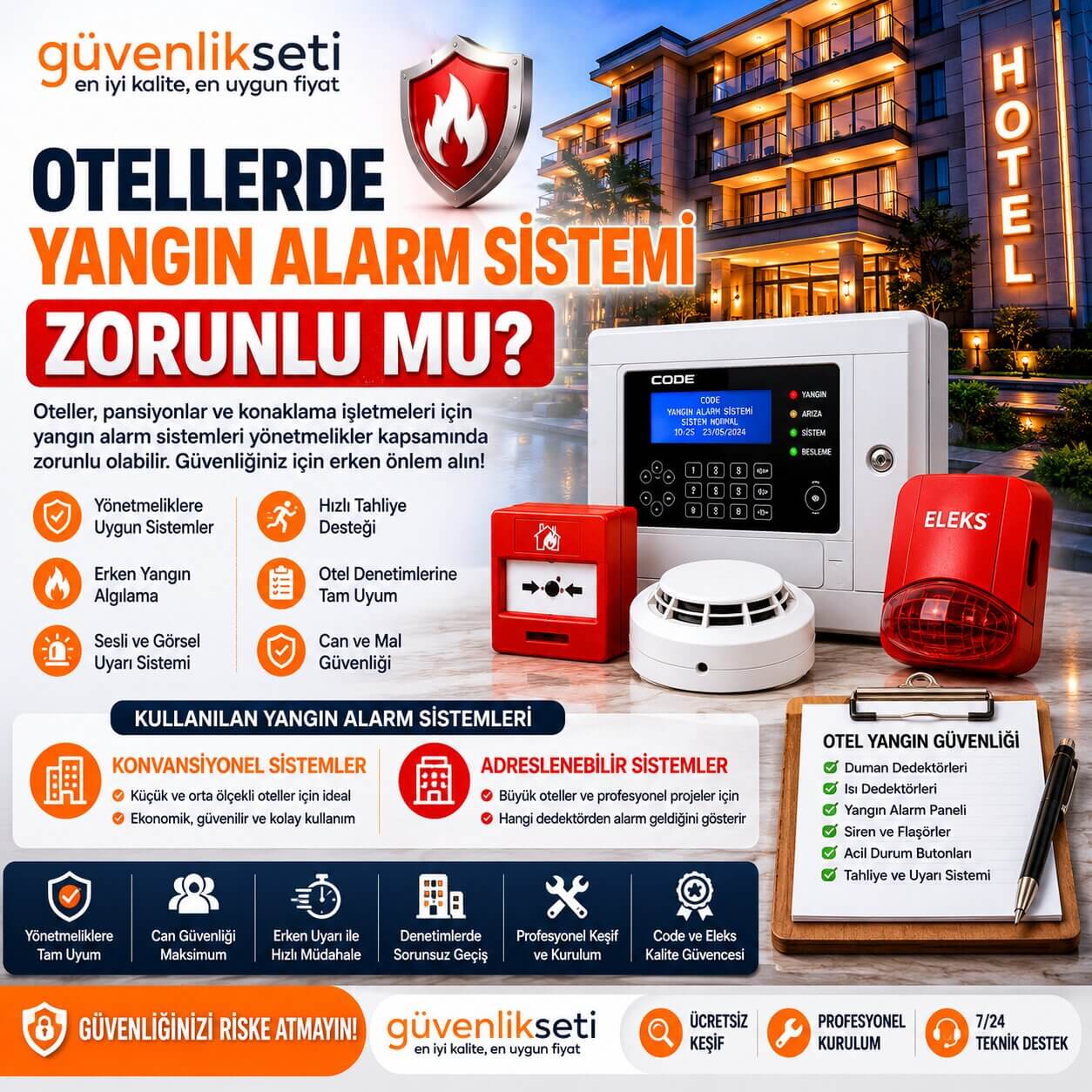 Otellerde Yangın Alarm Sistemi Zorunlu mu? Otellerde Yangın Alarm Sistemi Zorunlu mu?