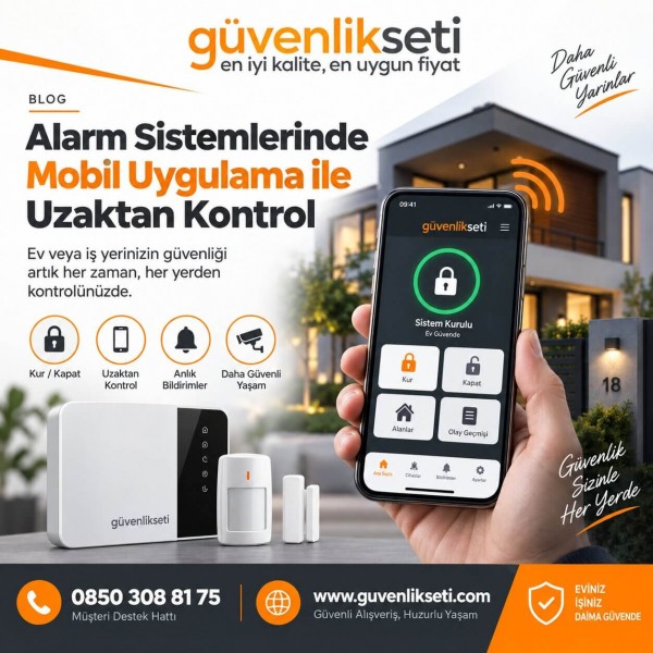Alarm Sistemlerinde Mobil Uygulama ile Uzaktan Kontrol