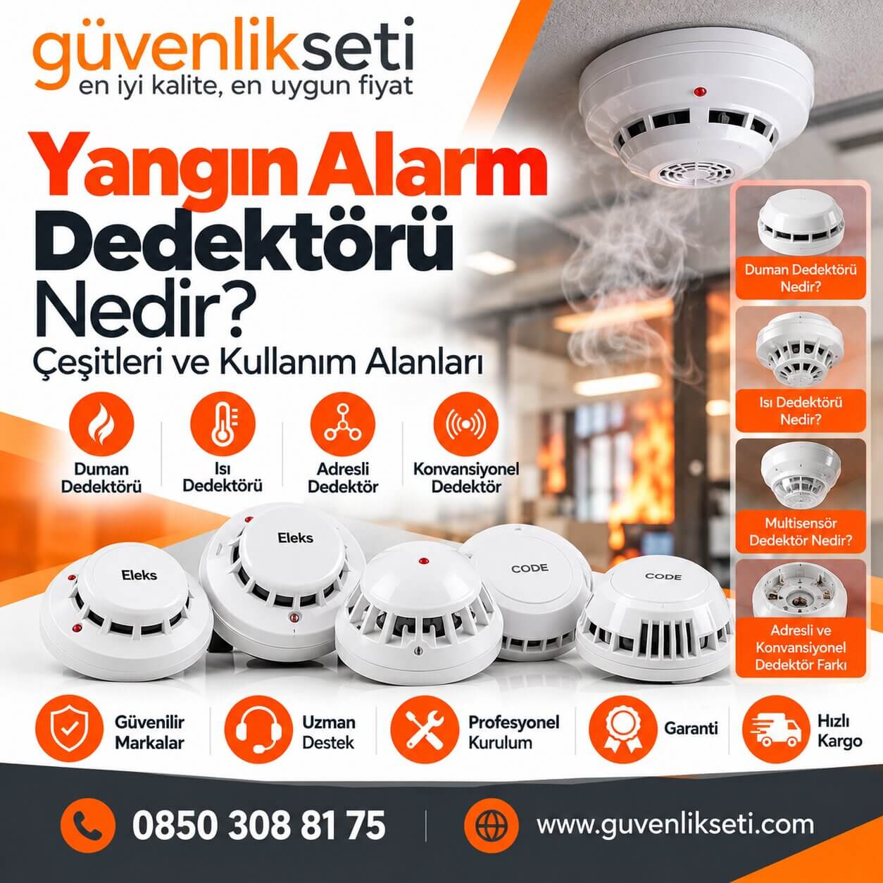 Yangın Alarm Dedektörü Nedir? Yangın Alarm Dedektörü Nedir?