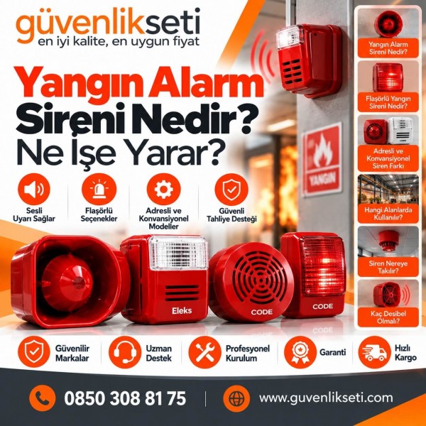 Yangın Alarm Sireni Nedir? Ne İşe Yarar?