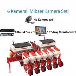 6 Kameralı Mibzer Havalı Tohum Ekme Makinası Kamera Seti