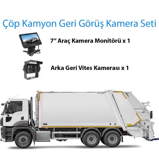 Çöp Kamyonu Geri Görüş Kamera Seti cop-kamyonu-geri-gorus-kamera-seti-7-inc-monitorlu