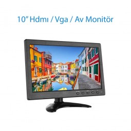 10" Hdmı Vga Av Araç Monitörü